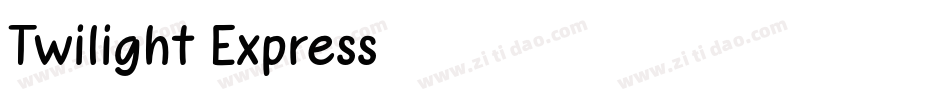Twilight Express字体转换